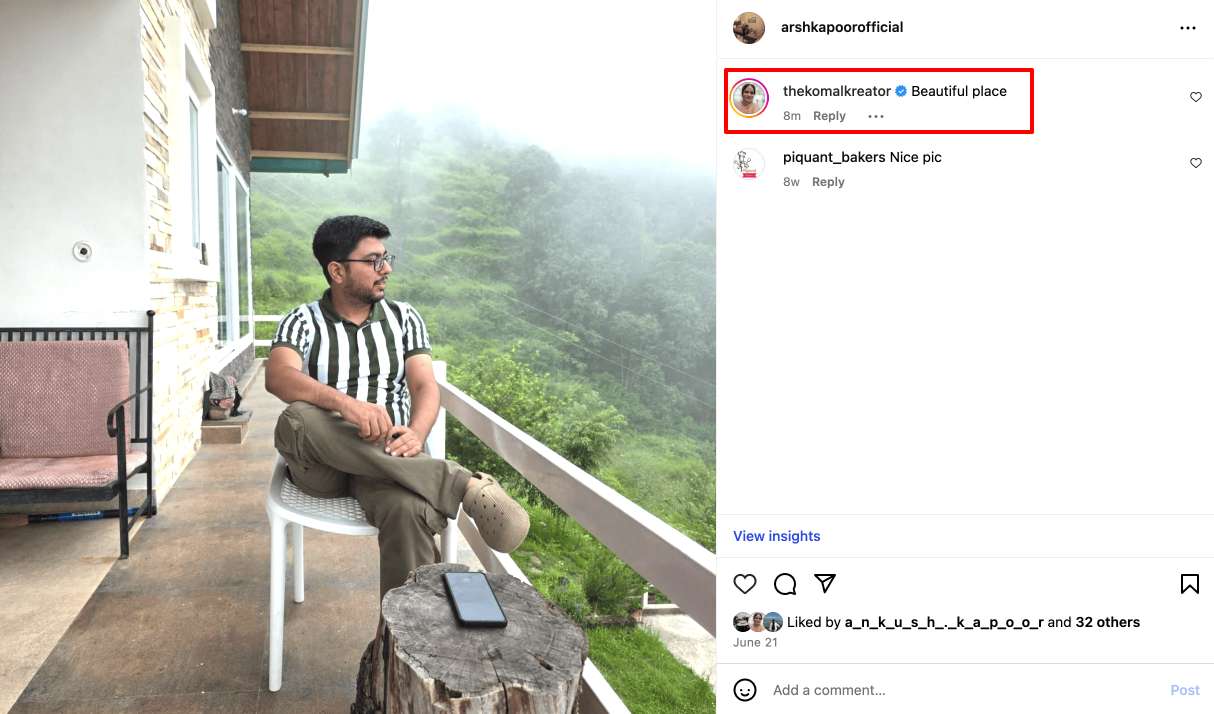 instagram varified comments from real profiles